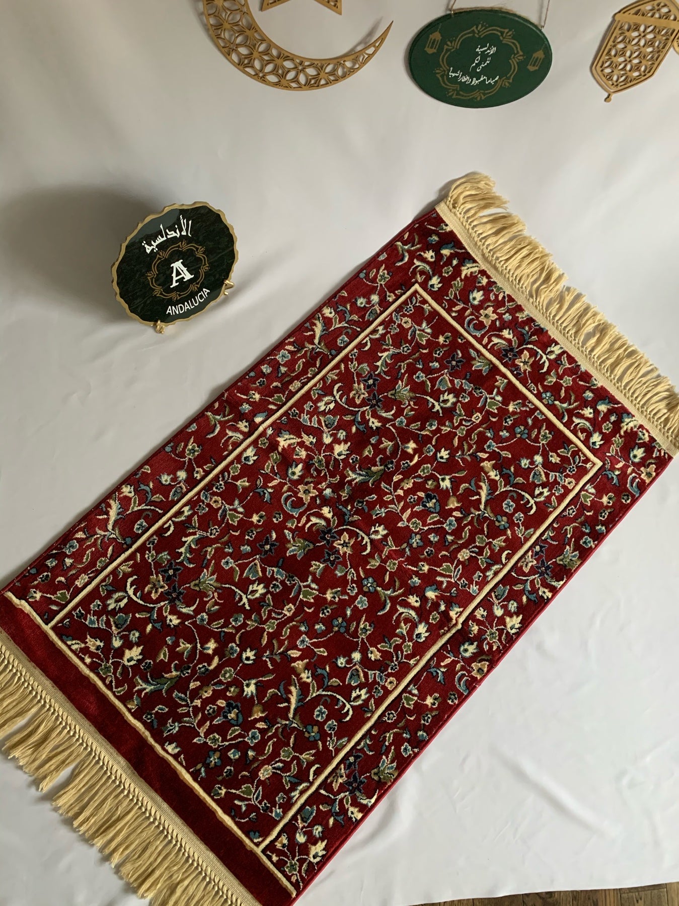 Al Rawdah Premium Prayer Rug 8MM – Andalucia Islamic Gifts