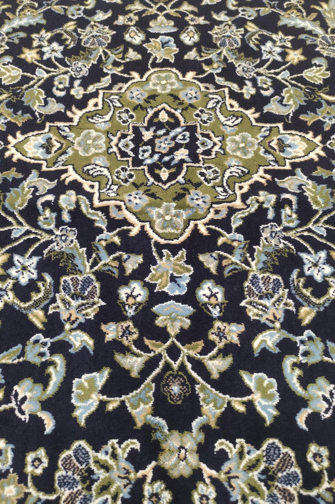 Al Rawdah Premium Prayer Rug 8MM - Dark Blue – Andalucia Islamic Gifts