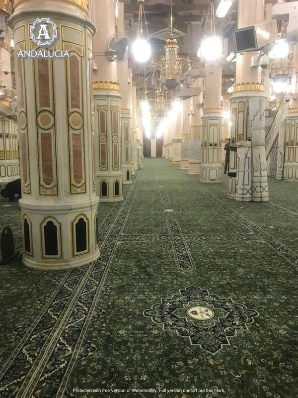 Al Rawdah Premium Prayer Rug 8MM – Andalucia Islamic Gifts